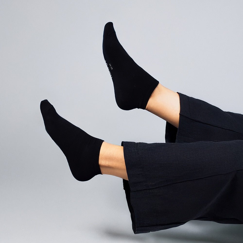 Minfot Bambustrumpor Sneaker Sensitive Svart 5-Pack