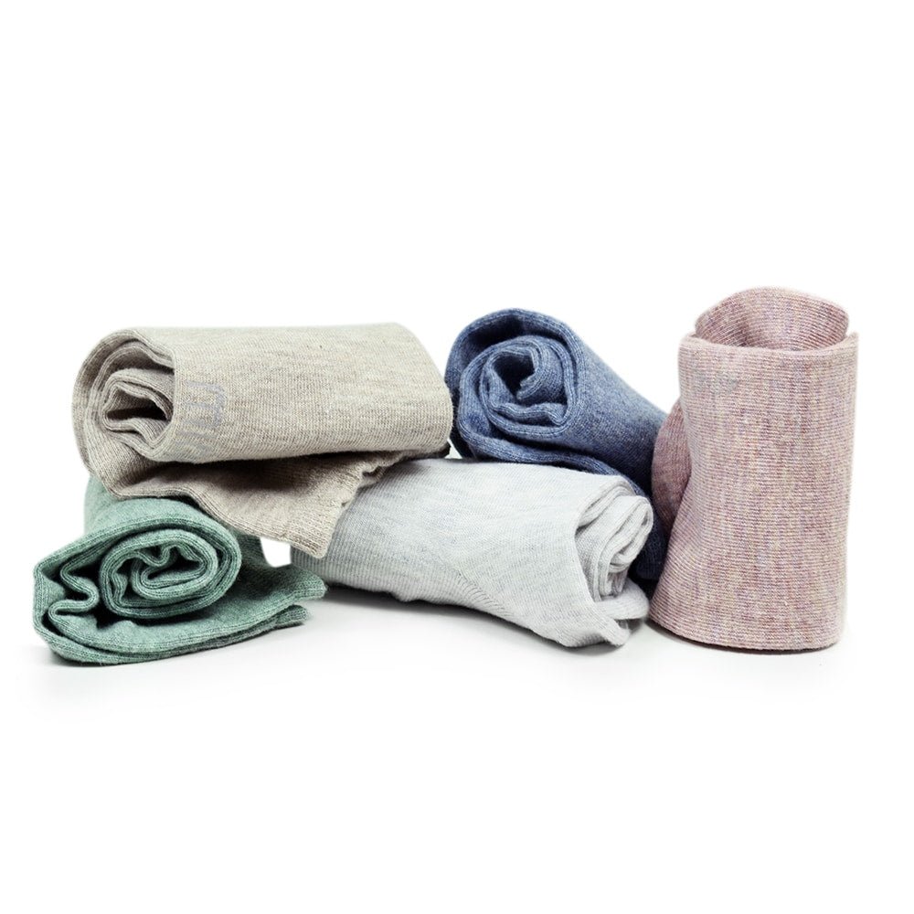 Produktbild 4 - Minfot Bomullsstrumpor Sneaker Sensitive Pastell 5-pack