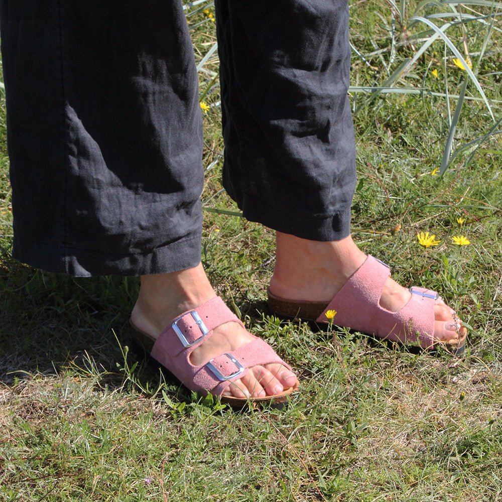 Minfot Moa Sandaler Dam Mjuk Bio Mocka Antik Rosa