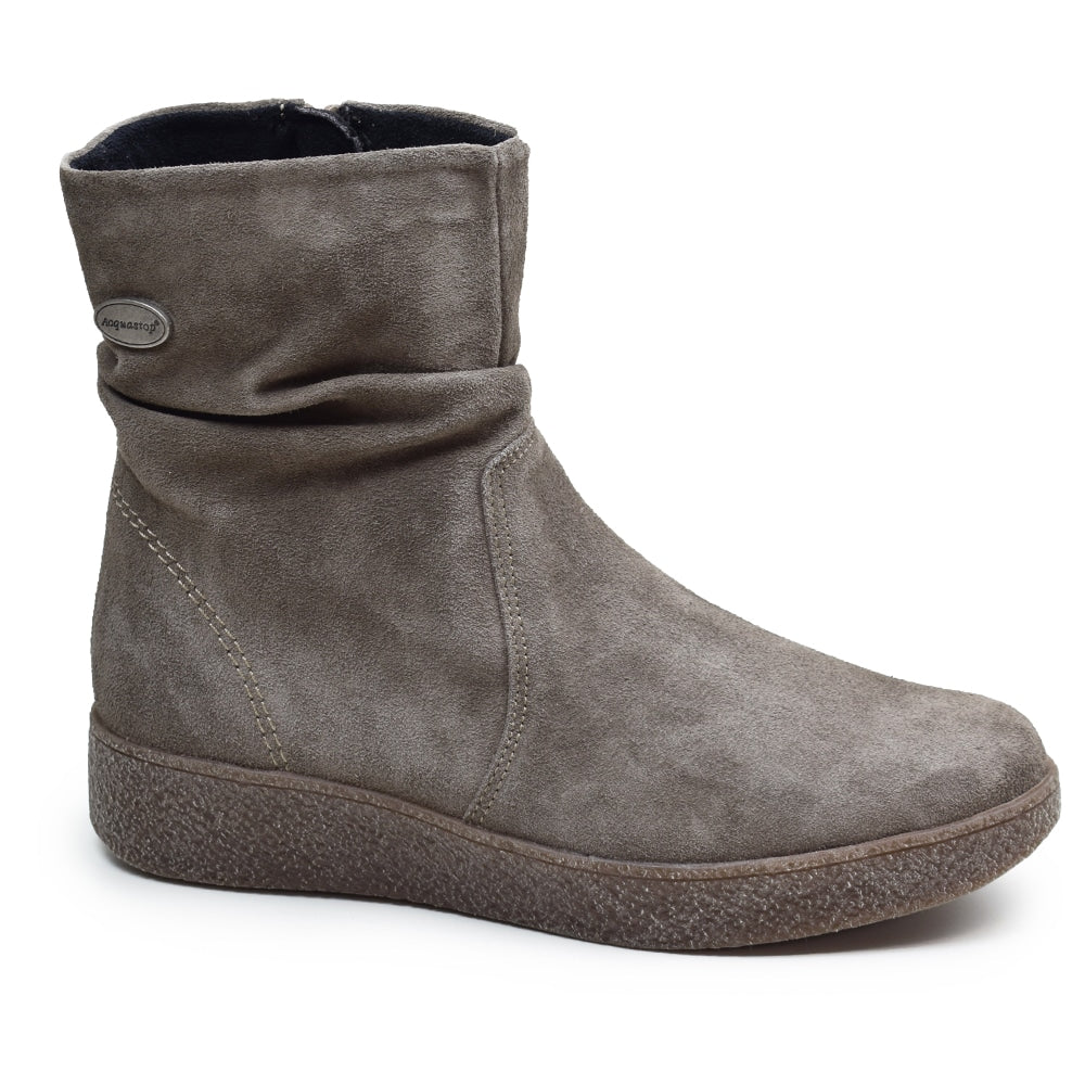 Minfot Marina Boots med Dragkedja Aquastop-TEX Taupe