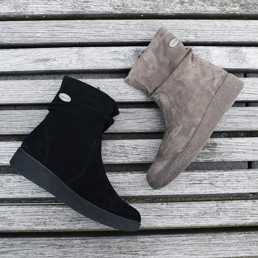 Minfot Marina Boots med Dragkedja Aquastop-TEX Taupe