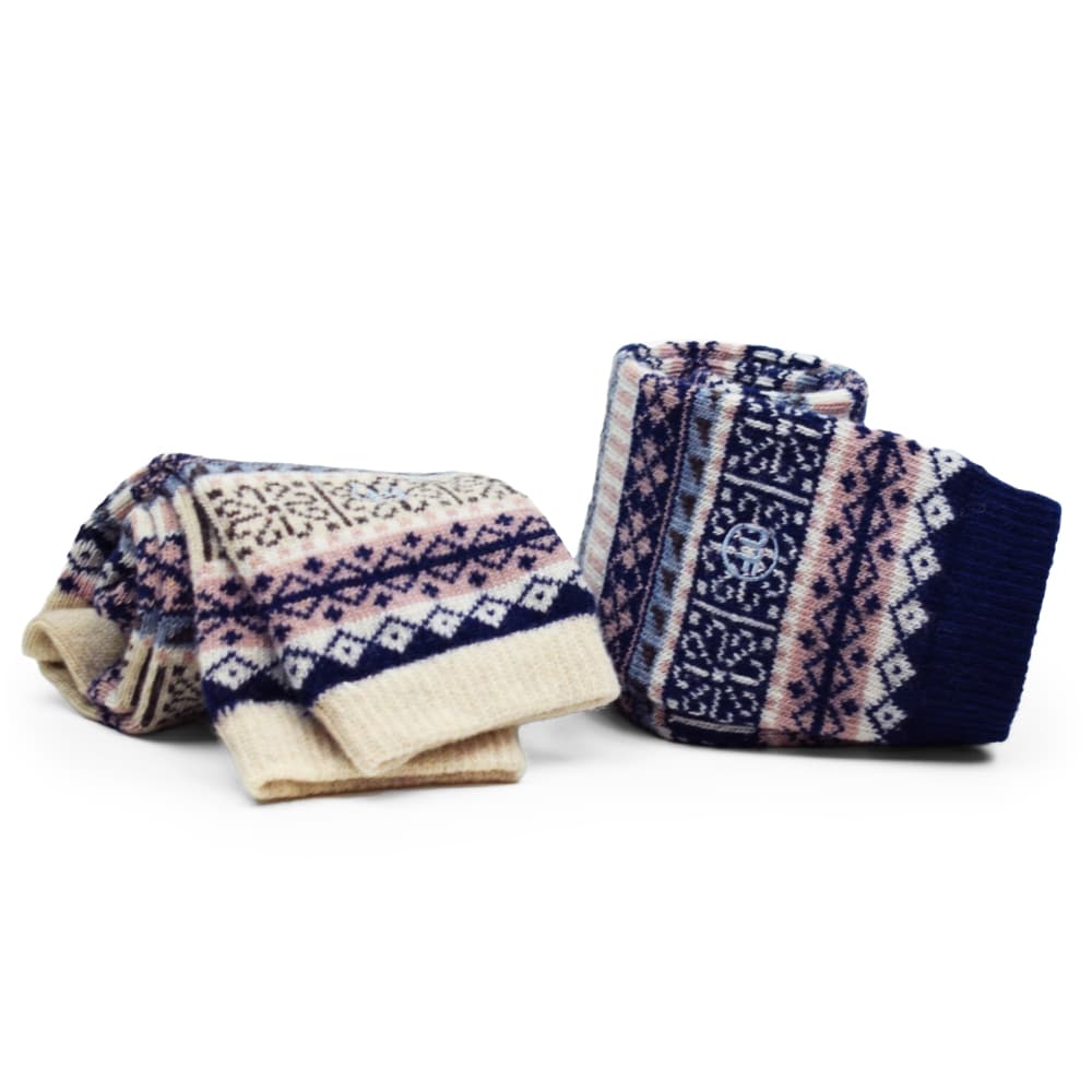 Minfot Geilo Ullstrumpor Blå 2-pack