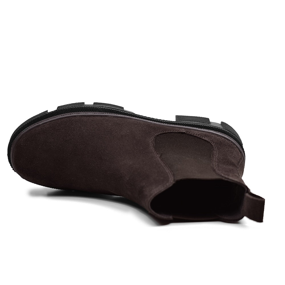 Produktbild 5 - Minfot Chelsea Boots Oslo Mocka Mörkbrun