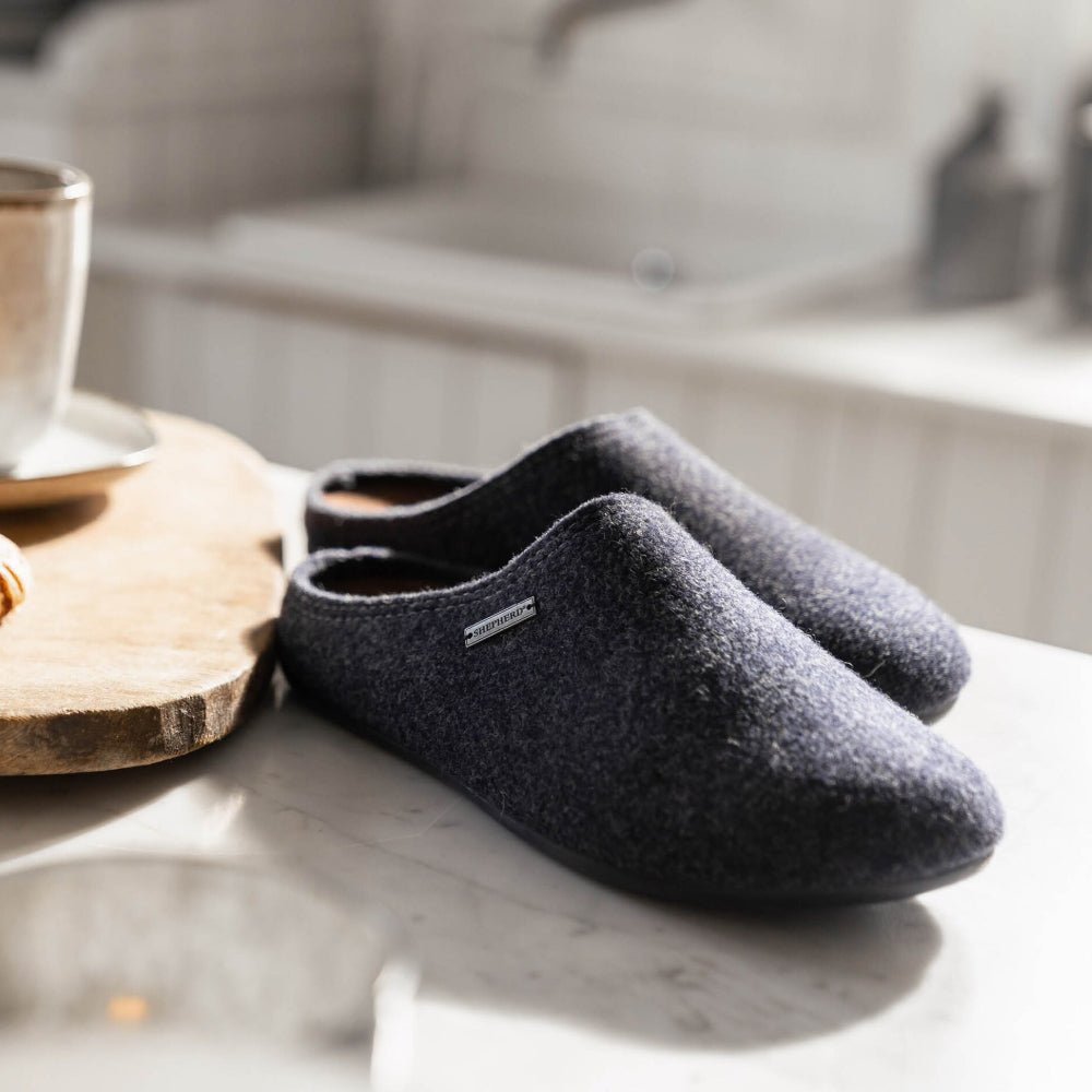 Produktbild 2 - Shepherd Jon Tofflor Ull Herr Svart