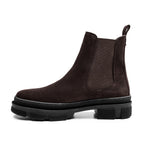 Minfot Chelsea Boots Oslo Mocka Mörkbrun