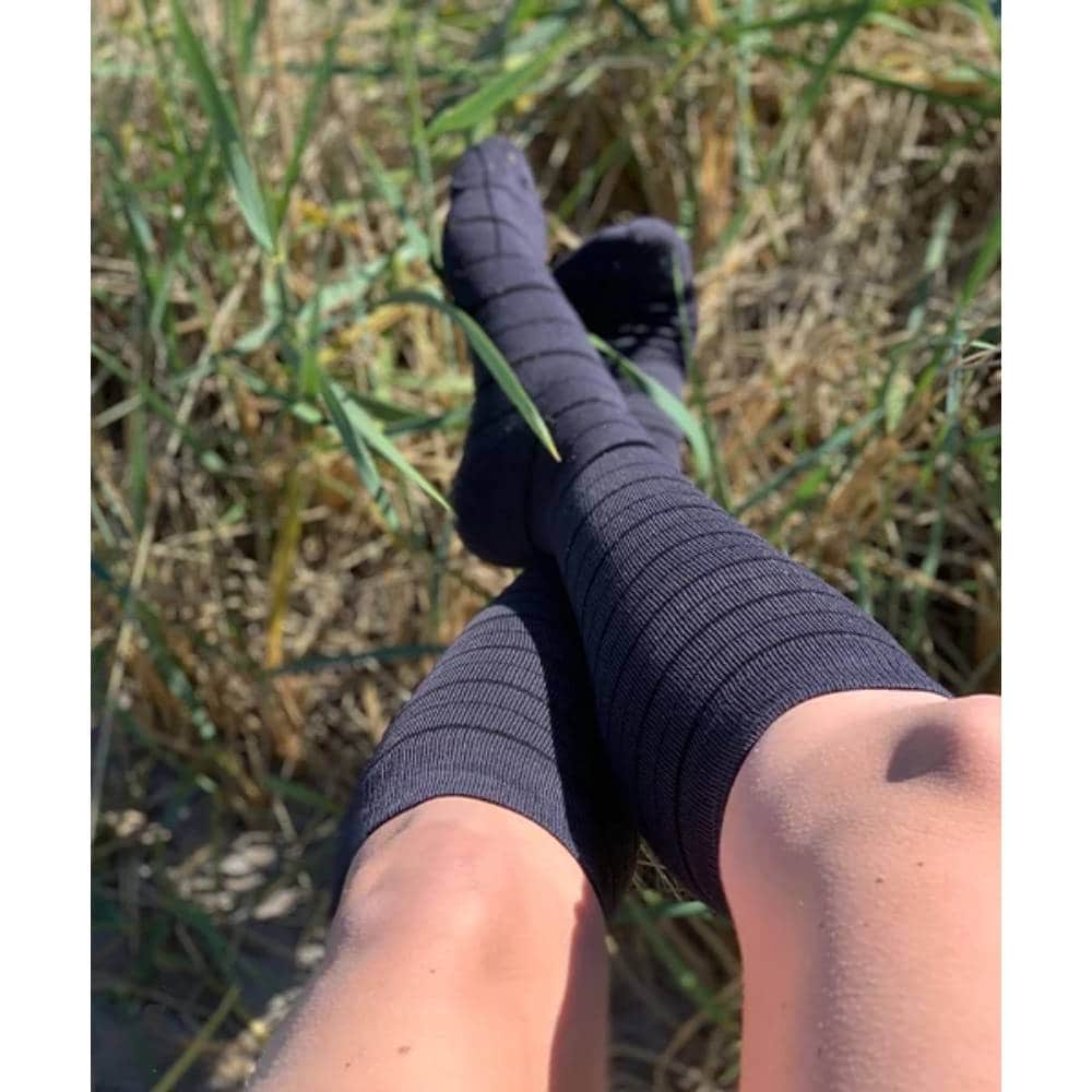 Produktbild 2 - SupCare Stödstrumpor Bambus Mörkgrå