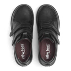 New Feet Mathilde Extra Breda Skor Stretch Kardborre Svart