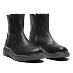 New Feet Lykke Boots Dubbla Dragkedjor Svart