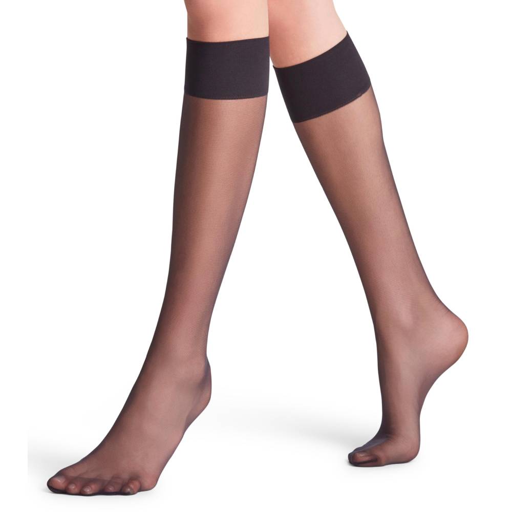 Falke Nylonstrumpor Pure Matt 20 Knee-High Black