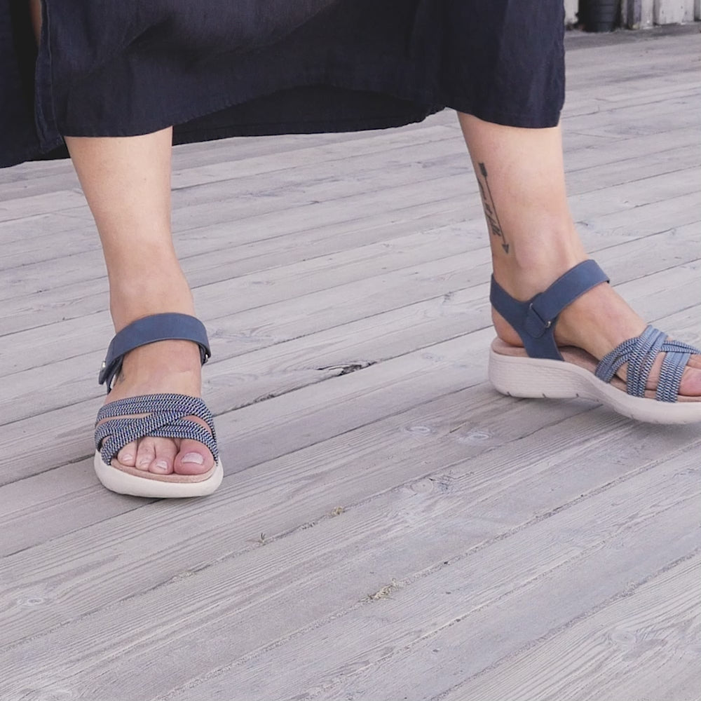 Minfot Cloudlite Nia Sandaler Dam Blå