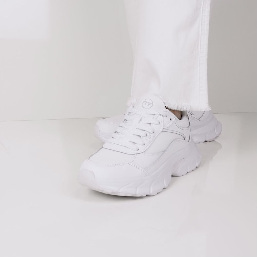 Minfot Sneaker Joy Dam Läder Vit