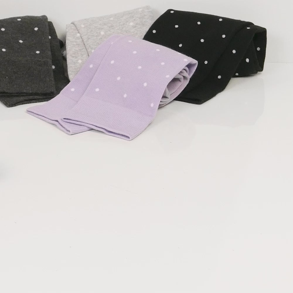 Minfot Stödstrumpor Bomull Eco Prickiga Viola 5-pack