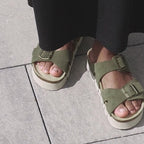 Minfot Upstep Lill Sandaler Dam Mocka Grön