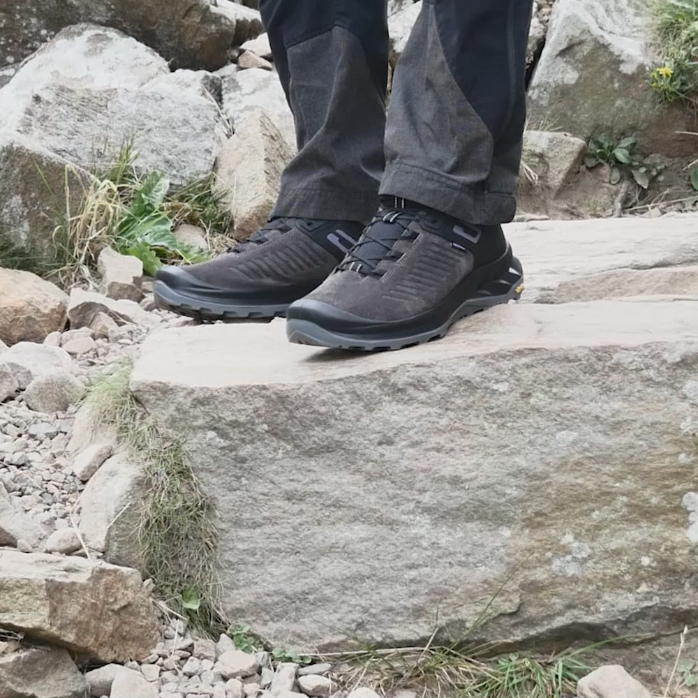 Minfot Granit Low Skor Unisex Vattenavvisande TEX Mocka Grå