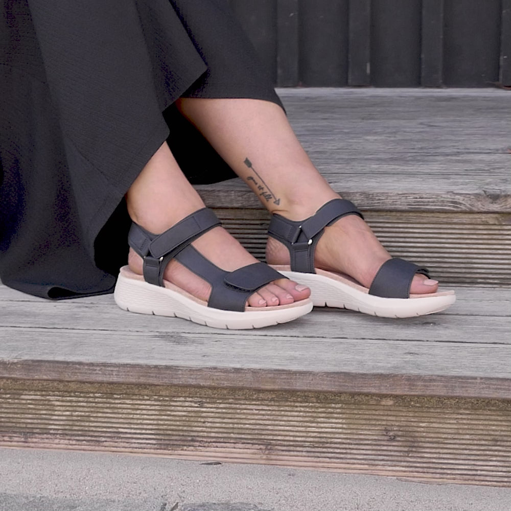 Minfot Cloudlite Joy Sandaler Dam Svart