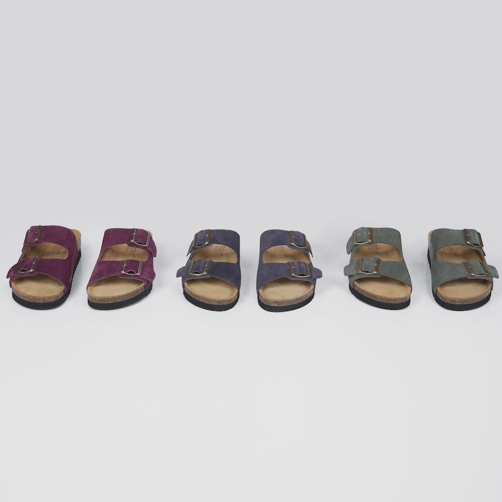 Minfot Moa Sandaler Dam Mjuk Bio Mocka Bordeaux