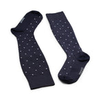 Minfot Stödstrumpor Bambu Prickig Navy 1-pack