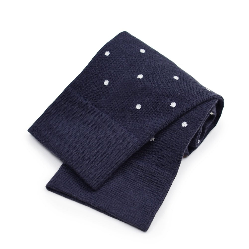 Minfot Stödstrumpor Bambu Prickig Navy 1-pack