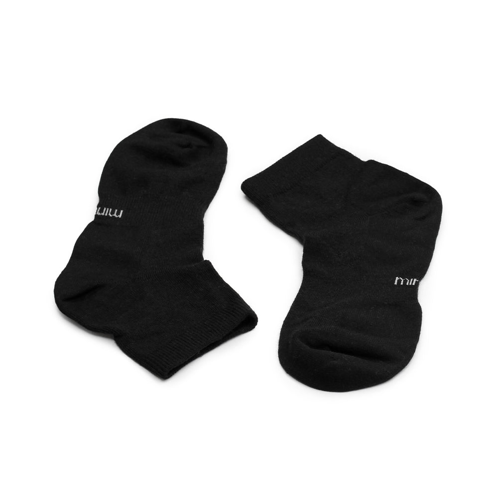 Produktbild 4 - Minfot Bambustrumpor Quarter Svart 1-pack