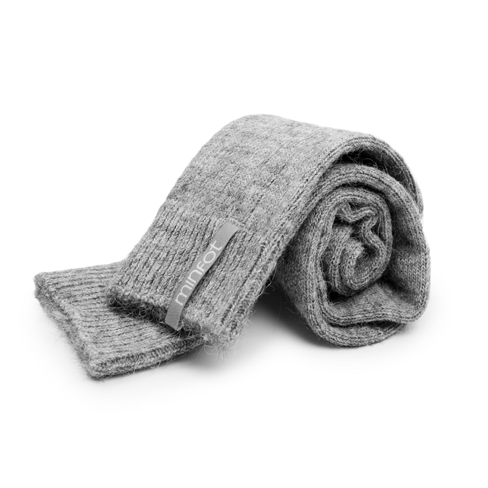 Minfot Raggsockor Alpacka Grå 1-pack