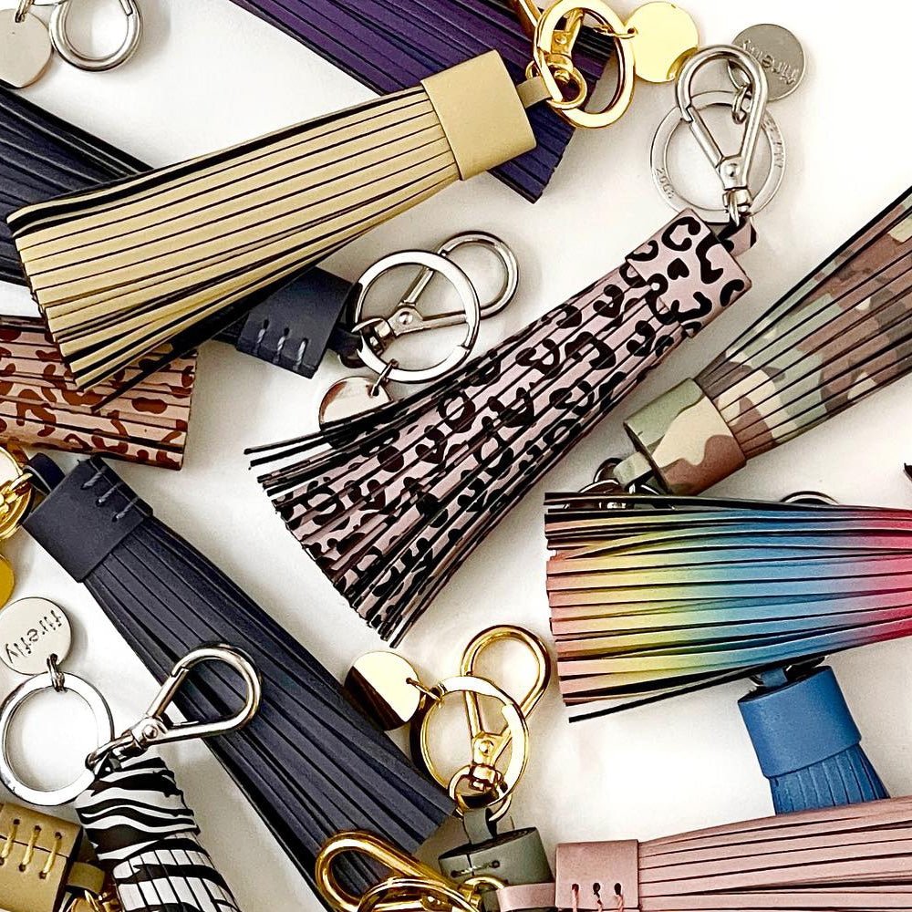 Firefly Reflex Soft Tassel Reflector Leopard Print Lilac