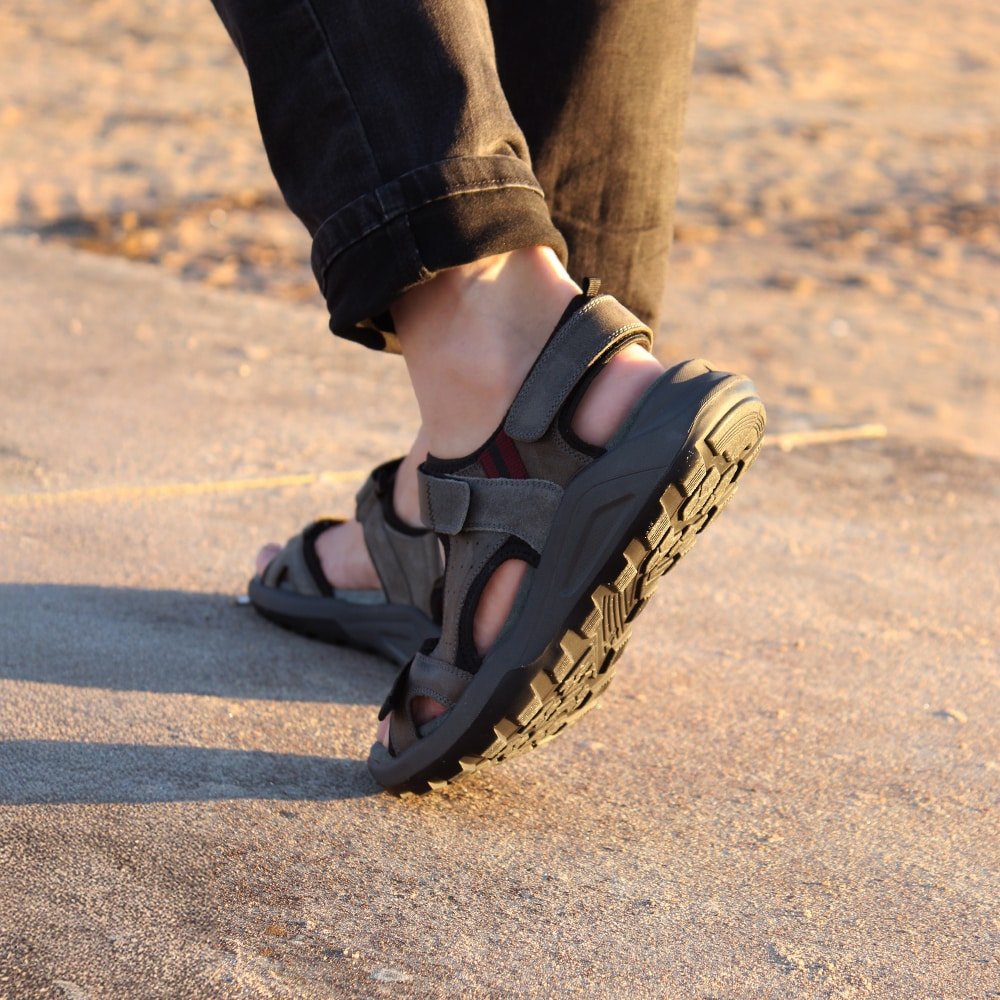 Minfot Karlshamn Sandaler Herr Grå