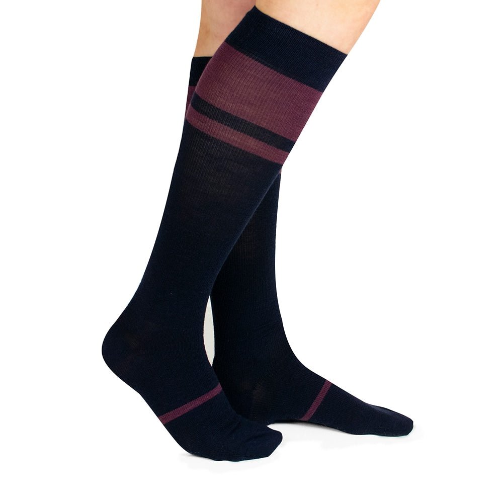 Produktbild 2 - Minfot Stödstrumpor Merinoull Midnight 3-pack