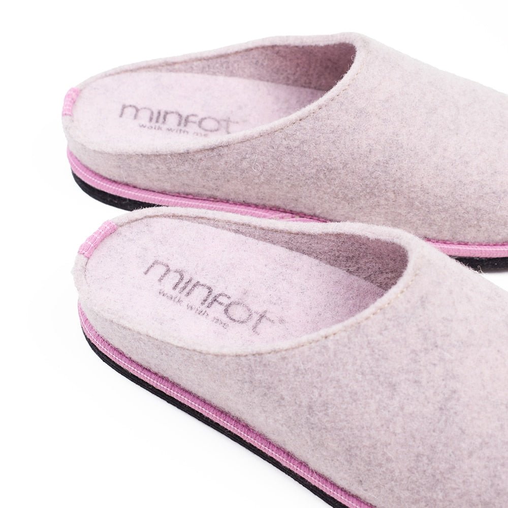 Produktbild 10 - Minfot Tofflor Slip-on Viken Ull Rosa