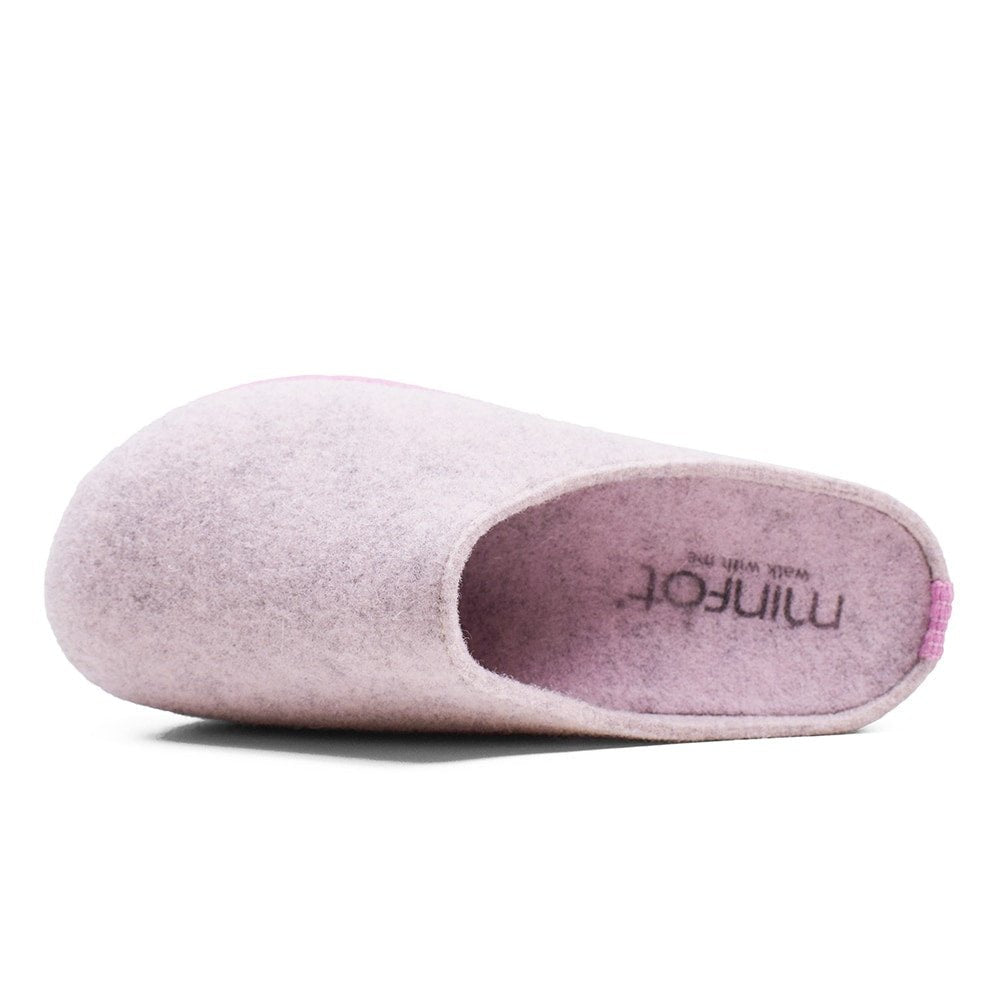 Minfot Tofflor Slip-on Viken Ull Rosa