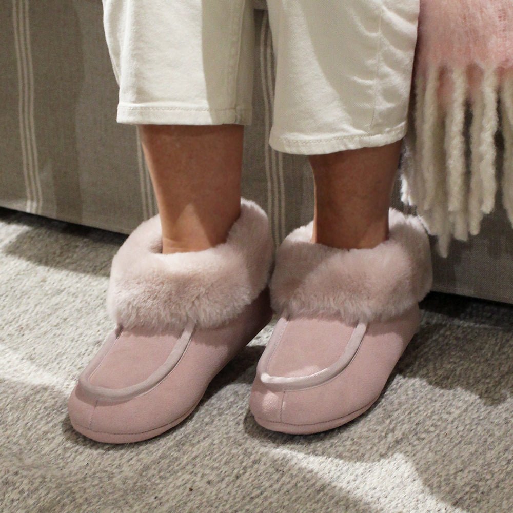 Produktbild 13 - Minfot Fårskinnstofflor Sunne Rose