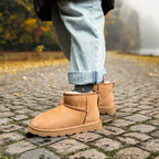 Rugged Gear Fårskinnsboots Chestnut