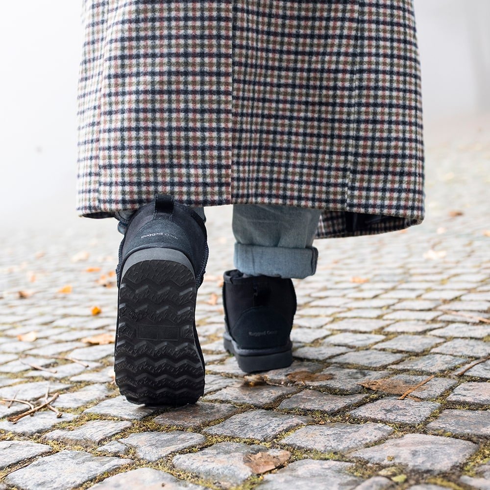 Rugged Gear Fårskinnsboots Black