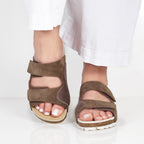 Minfot Lova Sandaler Dam Mocka Hallux Valgus Primo Soft Stone