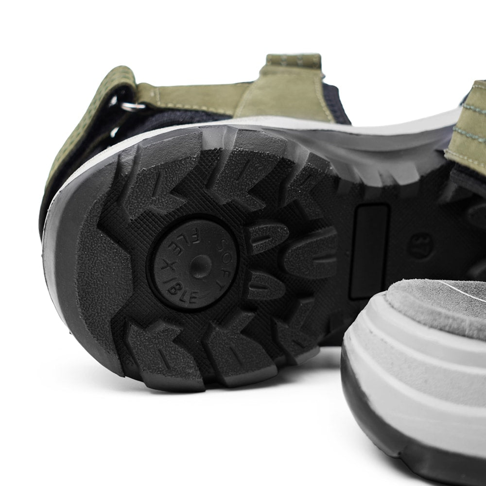 Minfot Sandaler Sandhamn Dam Nubuck Olivgrön