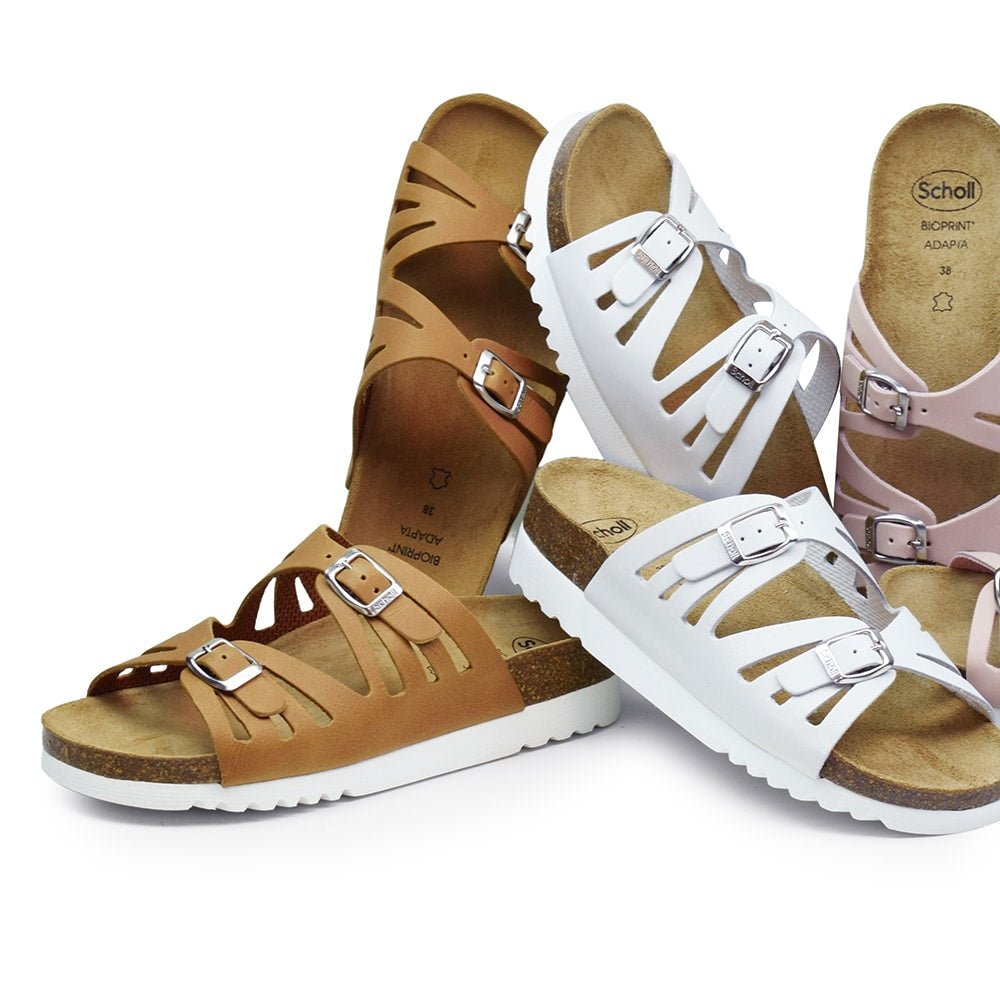 Scholl Sandaler Bioprint Ystad Dam Cognac
