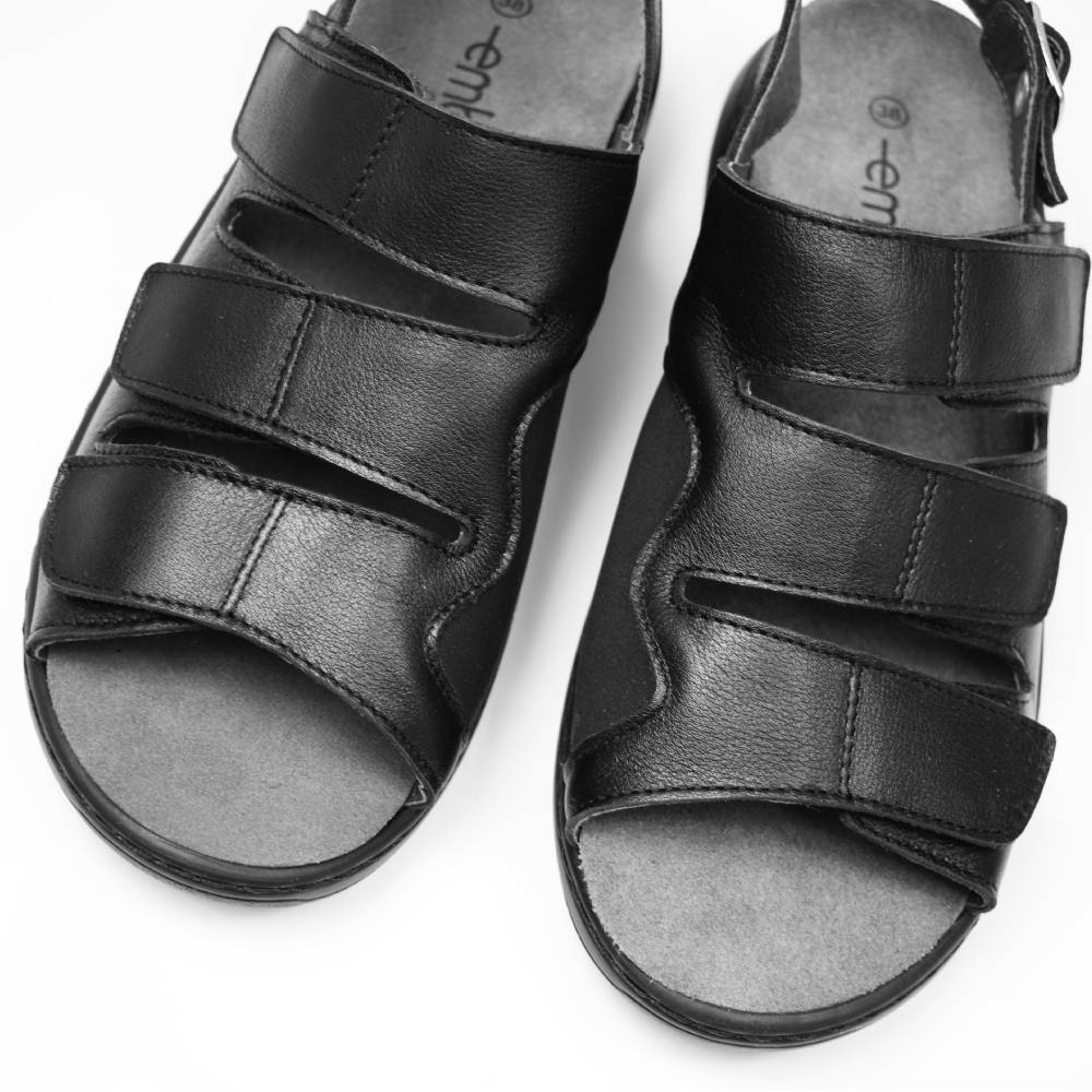Produktbild 5 - Embla Hälsoskor Sandaler Linn Ergoflex Elastisk Hälrem Svart