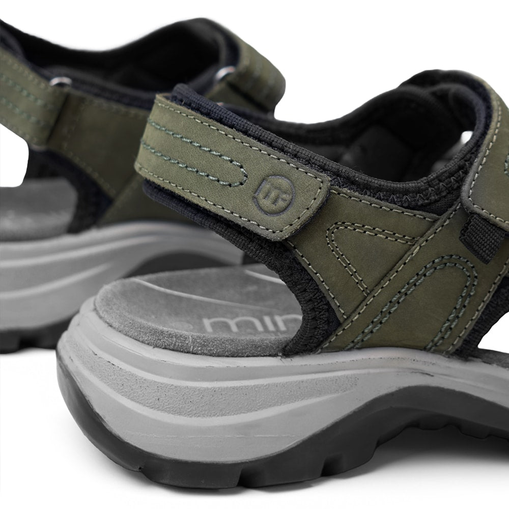 Minfot Sandaler Sandhamn Dam Nubuck Olivgrön