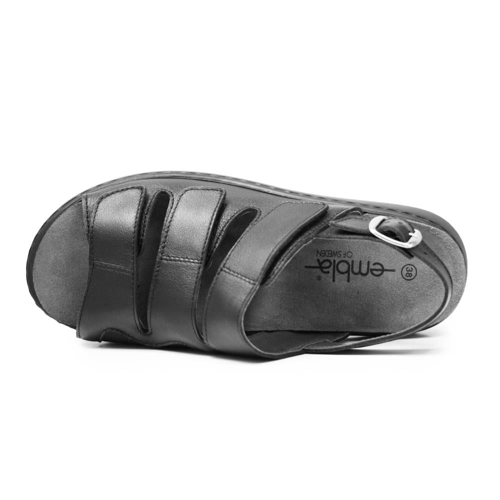 Produktbild 7 - Embla Hälsoskor Sandaler Linn Ergoflex Elastisk Hälrem Svart