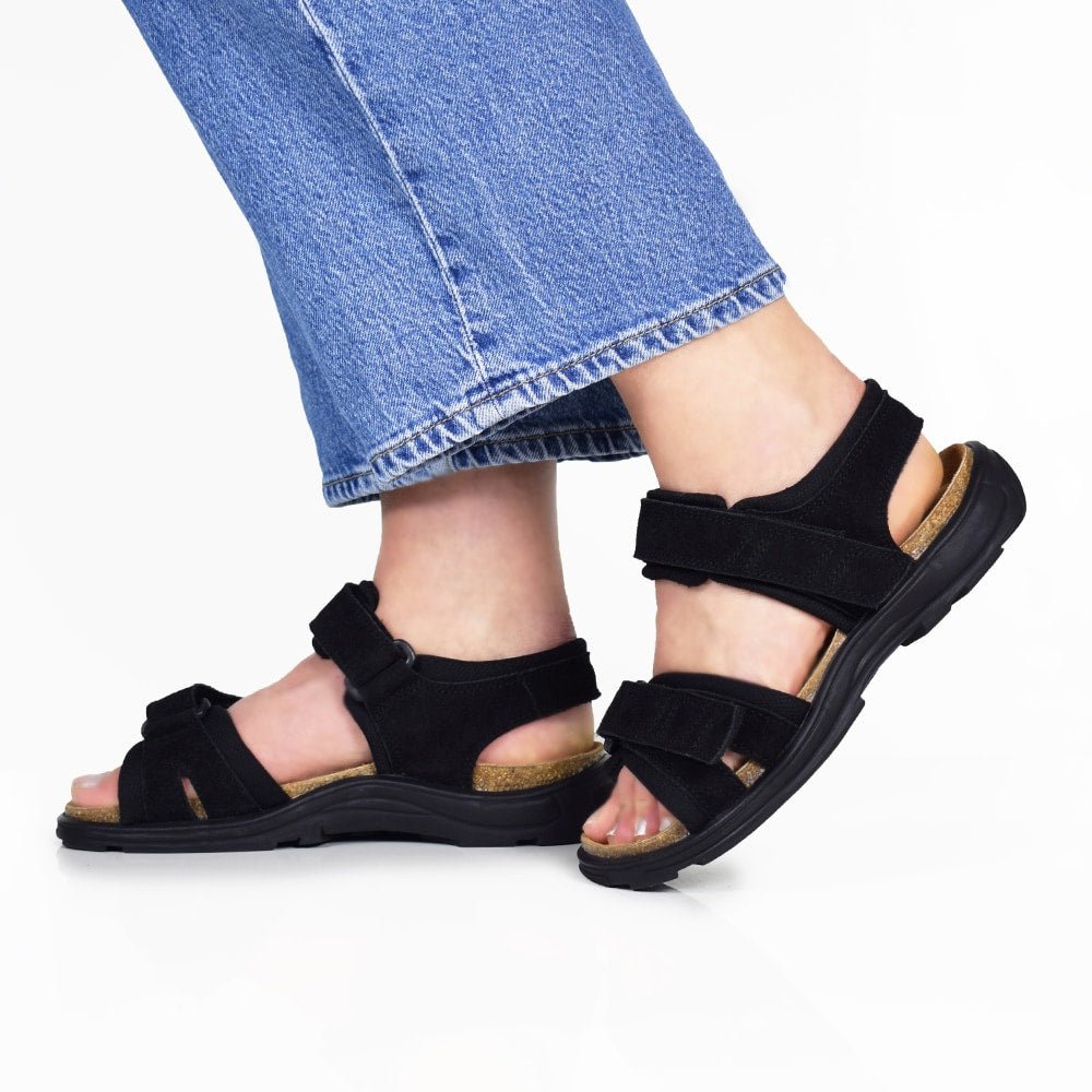 Produktbild 2 - Minfot Sandaler Flex Svart Mocka