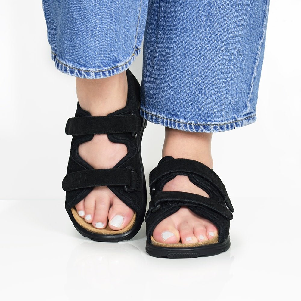 Produktbild 17 - Minfot Sandaler Justi Svart Mocka