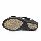 Suave Extra Bred Sandal Svart Mocka Marilyn