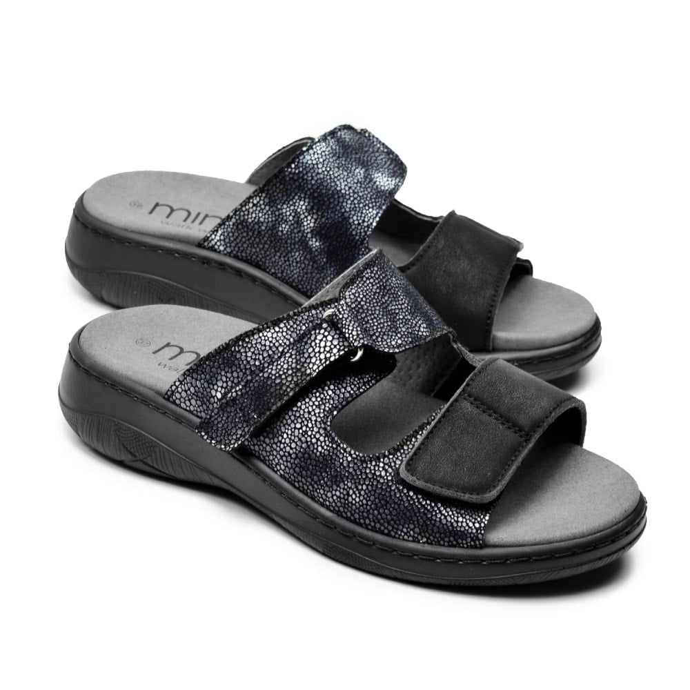 Produktbild 5 - Minfot Sandaler Stretch Granit Svart