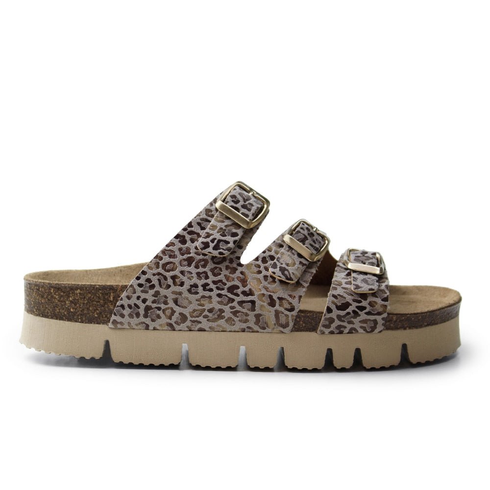 Produktbild 3 - Minfot Sandaler Upstep Lux Leopard Beige