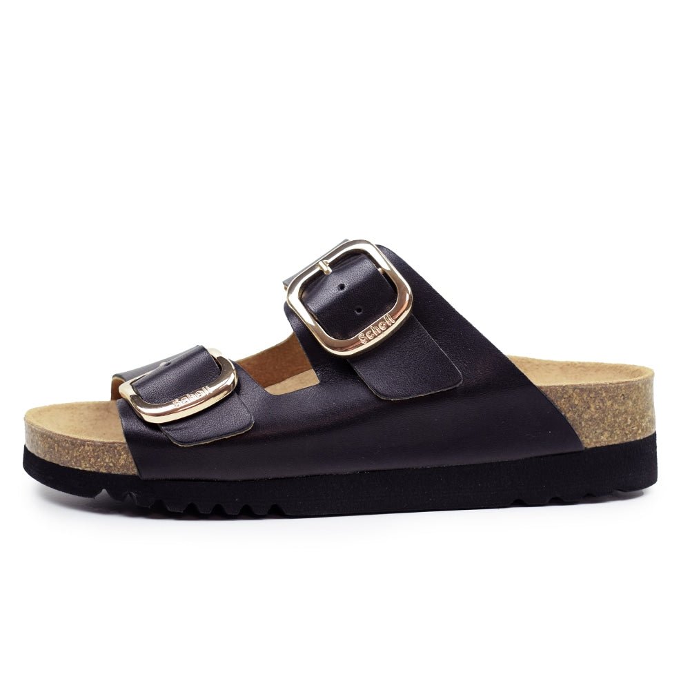 Scholl Sandaler Adapta Ilary Dam Läder Svart