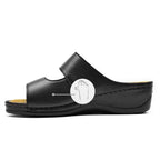 Minfot Petunia Sandaler Dam Stretch Svart