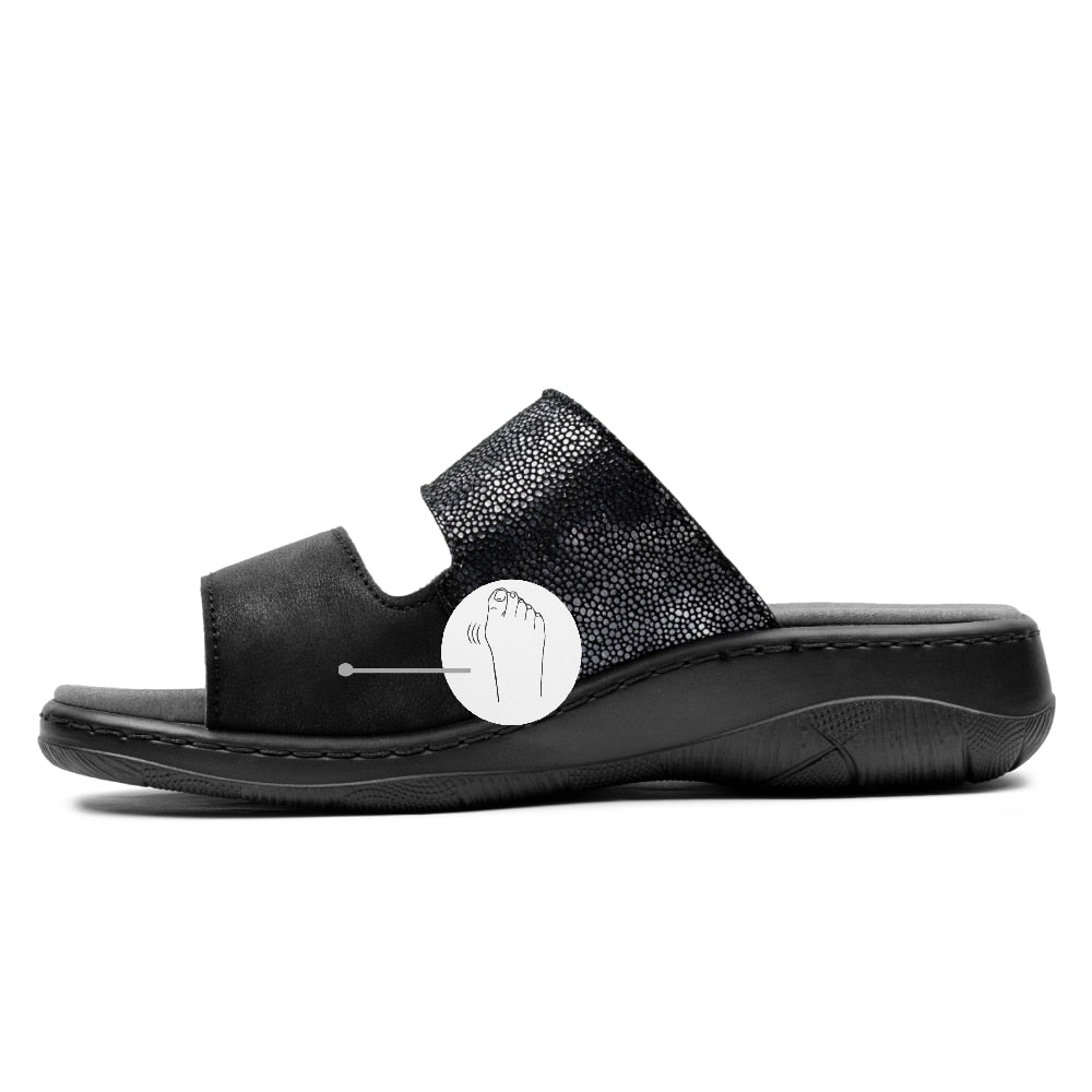 Produktbild 6 - Minfot Sandaler Stretch Granit Svart