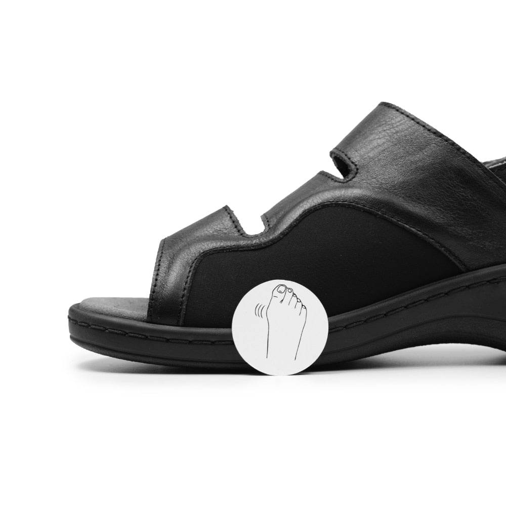 Produktbild 13 - Minfot Sandaler Hallux Valgus Dahlia Hälrem Svart