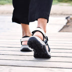 Minfot Sandhamn Sandaler Dam Nubuck Navy Pink