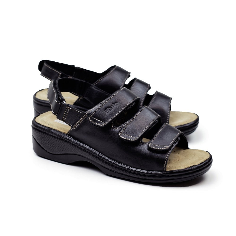 Tellus Sköna Marie Damsandaler Lola Svart