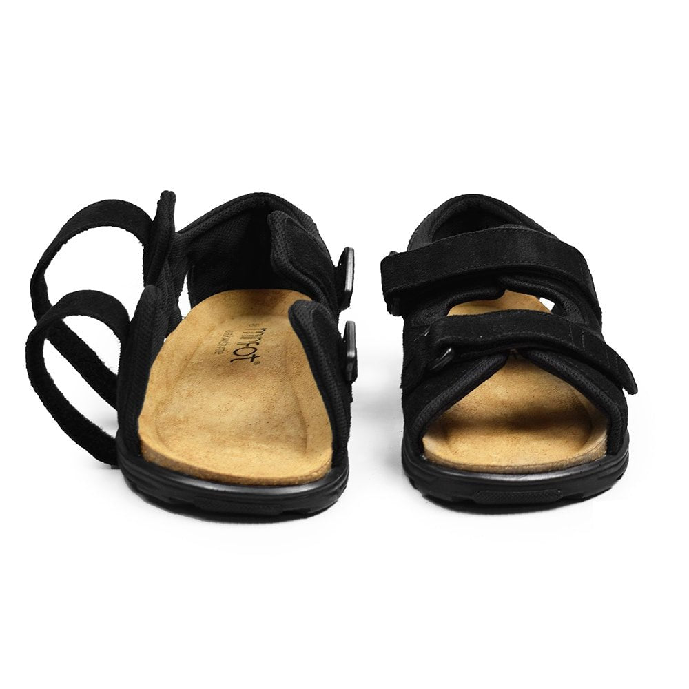 Minfot Sandaler Justi Svart Mocka